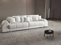Canapea extensibilă dumonde cu 2 lăzi de depozitare si sezut confortabil din spuma high-density, Verona Euphoria Ivory 310x100 cm
