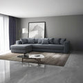 Colțar extensibil dumonde cu ladă de depozitare si sezut confortabil din spuma high-density, Gloria Ambience Gri II 320x183 cm