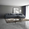 Colțar extensibil dumonde cu ladă de depozitare si sezut confortabil din spuma high-density, Gloria Ambience Gri 320x183 cm