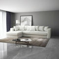 Colțar extensibil dumonde cu ladă de depozitare si sezut confortabil din spuma high-density, Gloria  Ambience Ivory 320x183 cm