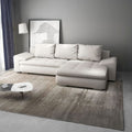 Colțar extensibil dumonde cu ladă de depozitare si sezut confortabil din spuma high-density, Leonardo Enjoy Bej 260x185 cm II