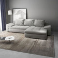 Colțar extensibil dumonde cu ladă de depozitare si sezut confortabil din spuma high-density, Leonardo Royal Gri 260x185 cm II