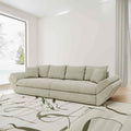 Canapea extensibilă dumonde cu ladă de depozitare si sezut confortabil din spuma high-density, Loana Cremona Bej 300x100 cm