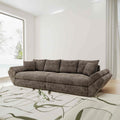 Canapea extensibilă dumonde cu ladă de depozitare si sezut confortabil din spuma high-density, Loana Cremona Maro-bej 300x100 cm