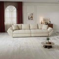Canapea extensibilă dumonde cu ladă de depozitare si sezut confortabil din spuma high-density, Loana Jaguar Bej 300x100 cm