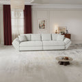 Canapea extensibilă dumonde cu ladă de depozitare si sezut confortabil din spuma high-density, Loana Vibe Bej 300x100 cm