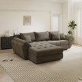 Colțar extensibil dumonde cu ladă de depozitare si sezut confortabil din spuma high-density, Loana Vibe 270x185 cm