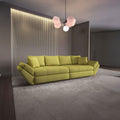 Canapea extensibilă dumonde cu ladă de depozitare si sezut confortabil din spuma high-density, Loana Enjoy Verde 300x100 cm