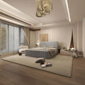 Pat dormitor dumonde, tapitat gri, Loft 160x200 cm, somiera rabatabila inclusa, spatiu depozitare