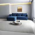 Colțar extensibil dumonde cu ladă de depozitare si sezut confortabil din spuma high-density, Malta Zoom Blue II 235x185 cm