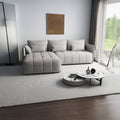 Colțar extensibil dumonde cu ladă de depozitare si sezut confortabil din spuma high-density, Malta Euphoria Dove II 235x185 cm