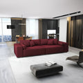 Canapea extensibilă dumonde cu ladă de depozitare si sezut confortabil din spuma high-density, Marbela Enjoy Rosu XXL 295x100 cm