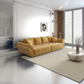 Canapea extensibilă dumonde cu ladă de depozitare si sezut confortabil din spuma high-density, Berlin Royal Mustar 300x100 cm