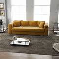 Canapea extensibilă dumonde cu ladă de depozitare si sezut confortabil din spuma high-density, Gloria Ambience Mustar 240x100 cm