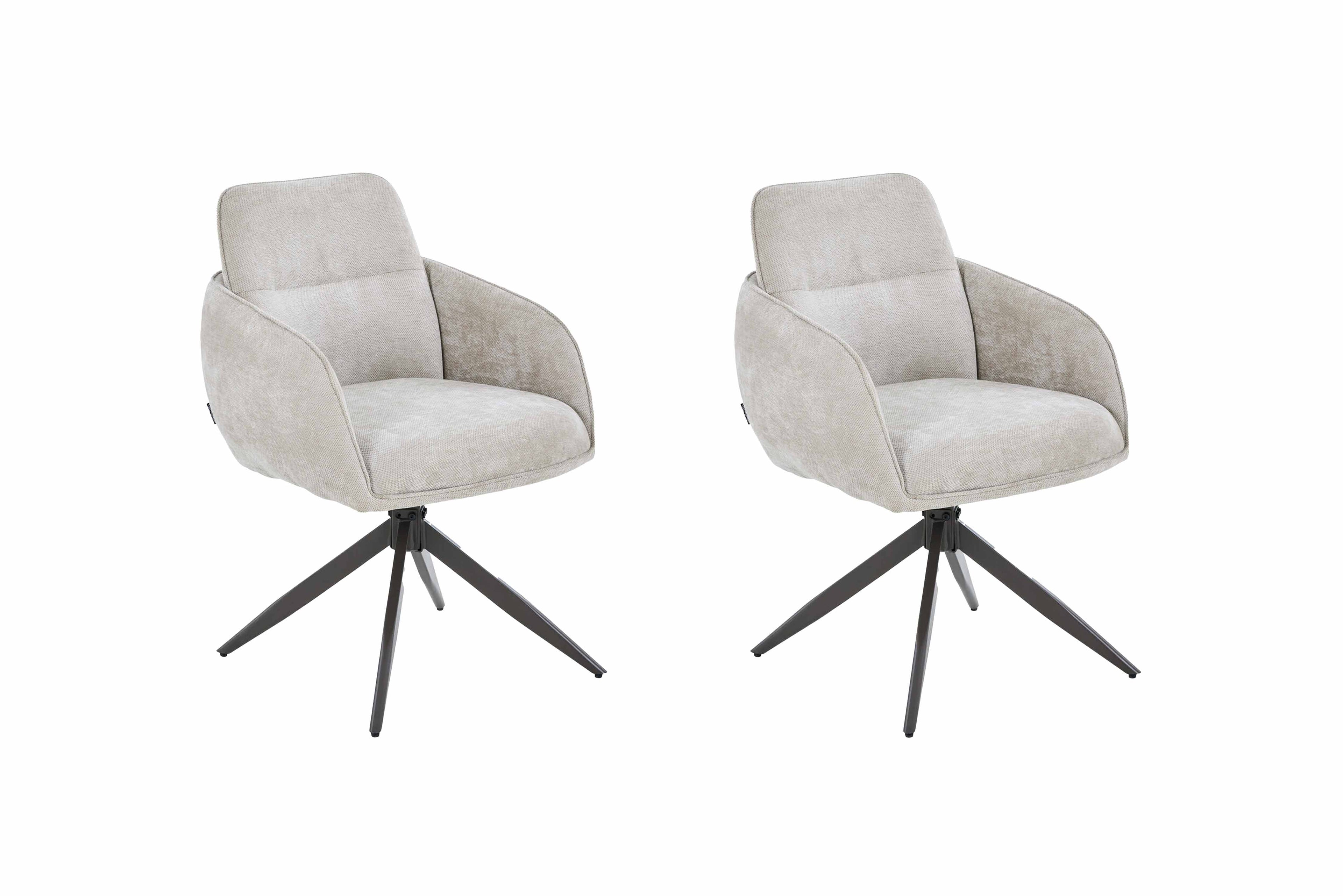 Scaun tapitat cu stofa si picioare metalice Nest 60x88 cm