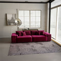 Canapea extensibilă dumonde cu ladă de depozitare si sezut confortabil din spuma high-density, Marbela Zoom Red XXL 295x100 cm