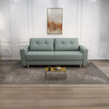 Canapea extensibilă dumonde cu ladă de depozitare si sezut confortabil din spuma high-density, Summer Enjoy Mint 225x100 cm