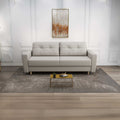 Canapea extensibilă dumonde cu ladă de depozitare si sezut confortabil din spuma high-density, Summer Enjoy Bej 225x100 cm