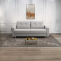 Canapea extensibilă dumonde cu ladă de depozitare si sezut confortabil din spuma high-density, Summer Euphoria Dove 225x100 cm