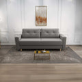 Canapea extensibilă dumonde cu ladă de depozitare si sezut confortabil din spuma high-density, Summer Royal Gri 225x100 cm