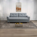 Canapea extensibilă dumonde cu ladă de depozitare si sezut confortabil din spuma high-density, Summer Zoom Grey 225x100 cm
