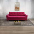 Canapea extensibilă dumonde cu ladă de depozitare si sezut confortabil din spuma high-density, Summer Zoom Rosu 225x100 cm