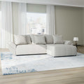 Colțar extensibil dumonde cu ladă de depozitare si sezut confortabil din spuma high-density, Berlin Enjoy Bej 280x185 cm II