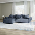Colțar extensibil dumonde cu ladă de depozitare si sezut confortabil din spuma high-density, Berlin Enjoy Antracit 280x185 cm