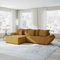 Colțar extensibil dumonde cu ladă de depozitare si sezut confortabil din spuma high-density, Berlin Zoom Mustrar 280x185 cm