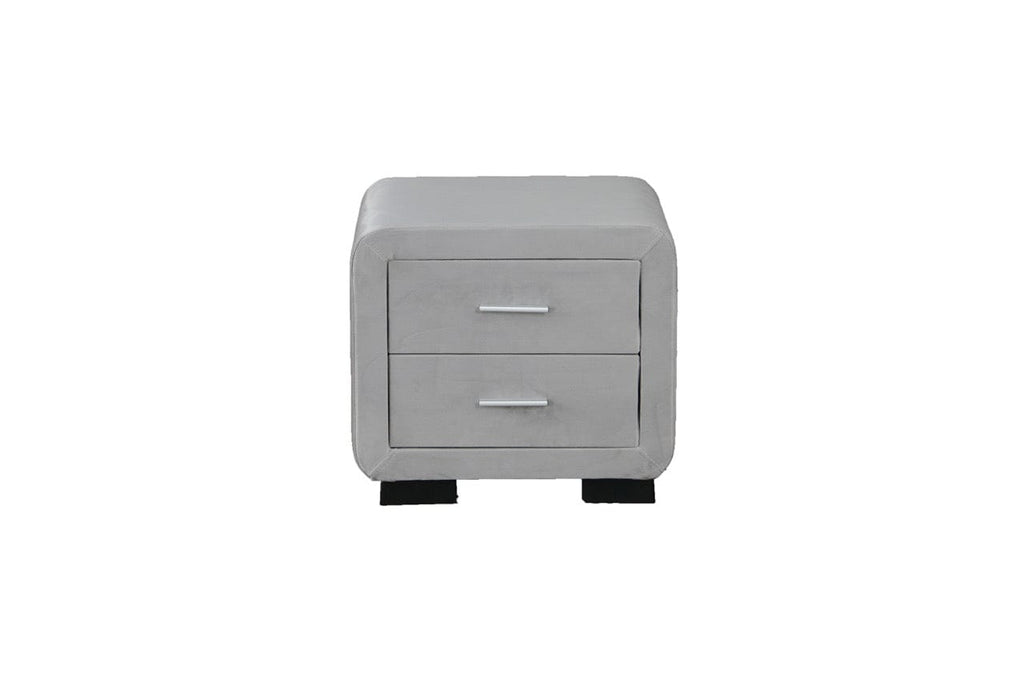 Noptiera dumonde tapitata plush alb Velvet