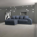 Colțar extensibil dumonde cu ladă de depozitare si sezut confortabil din spuma high-density, Verona Enjoy Antracit 290x185 cm