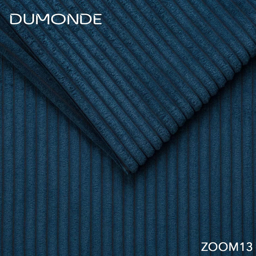 Colțar extensibil dumonde cu ladă de depozitare si sezut confortabil din spuma high-density, Loana Zoom Blue II 270x185 cm