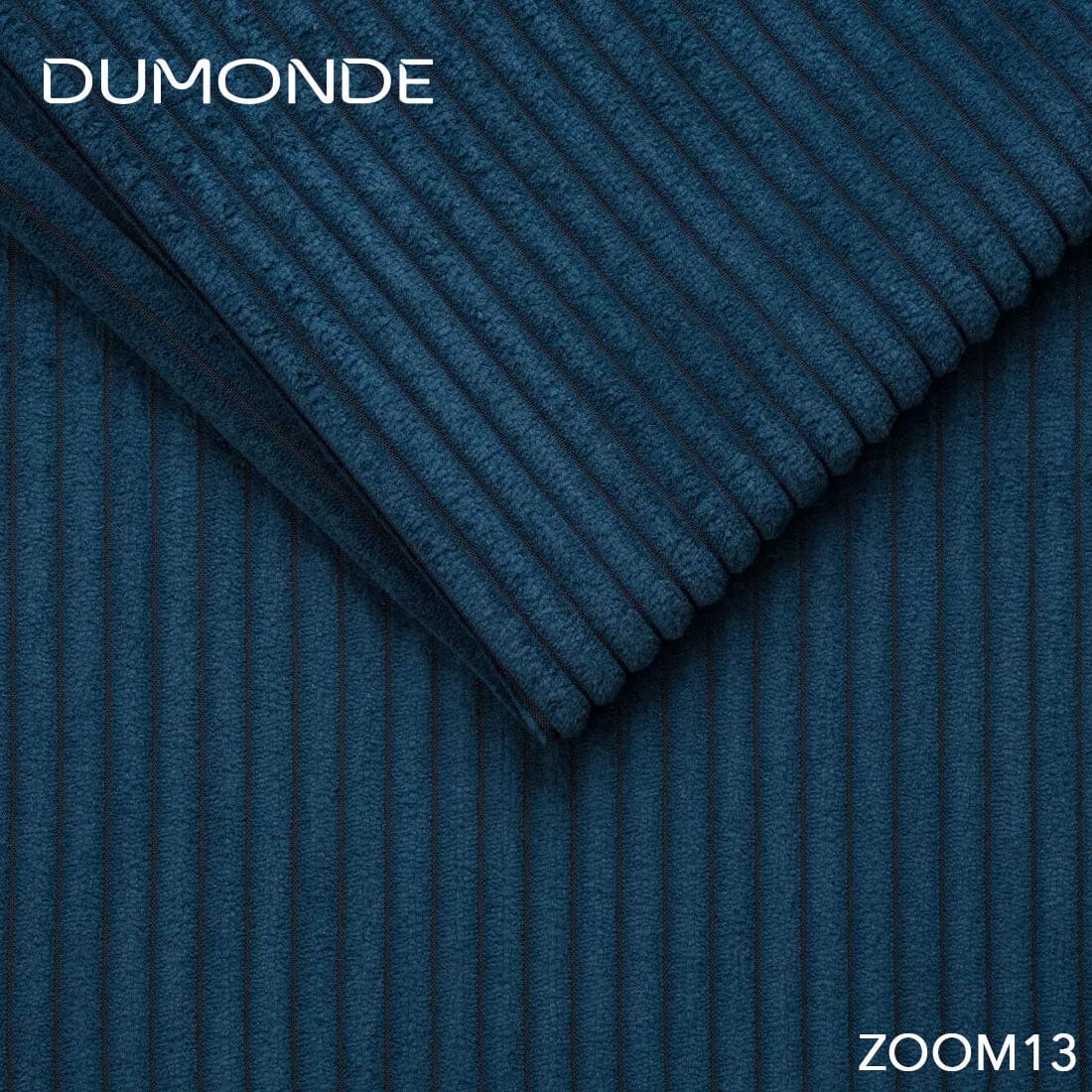 Colțar extensibil dumonde cu ladă de depozitare si sezut confortabil din spuma high-density, Loana Zoom Blue II 270x185 cm