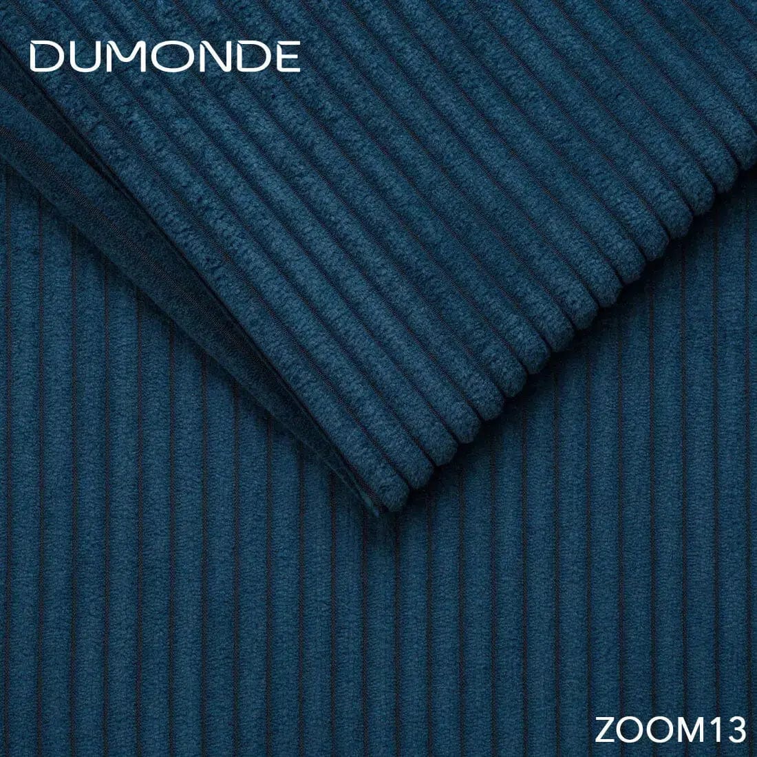 Colțar extensibil dumonde cu ladă de depozitare si sezut confortabil din spuma high-density, Berlin U Zoom Blue 380x180 cm