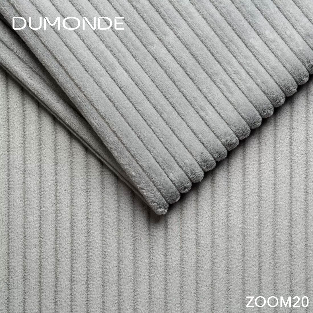 Colțar extensibil dumonde cu ladă de depozitare si sezut confortabil din spuma high-density, Gloria Zoom Grey 320x183 cm