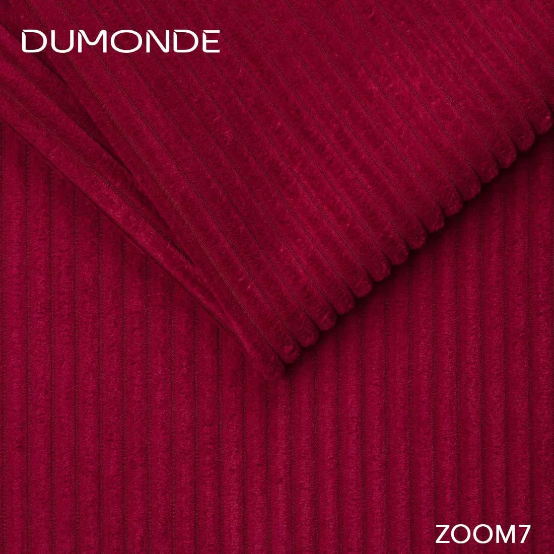 Colțar extensibil dumonde cu ladă de depozitare si sezut confortabil din spuma high-density, Loana Zoom Red II 270x185 cm