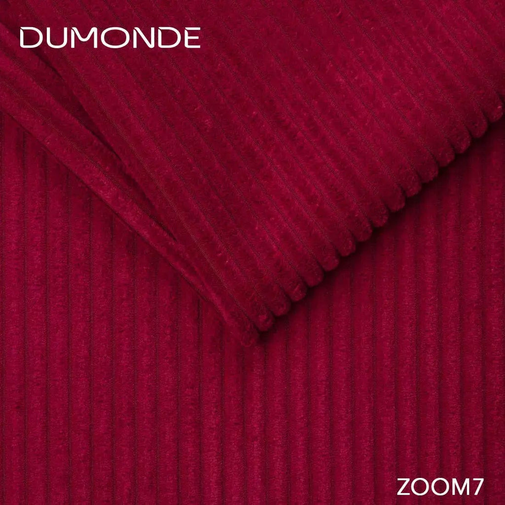 Colțar extensibil dumonde cu ladă de depozitare si sezut confortabil din spuma high-density, Loana Zoom Red 270x185 cm