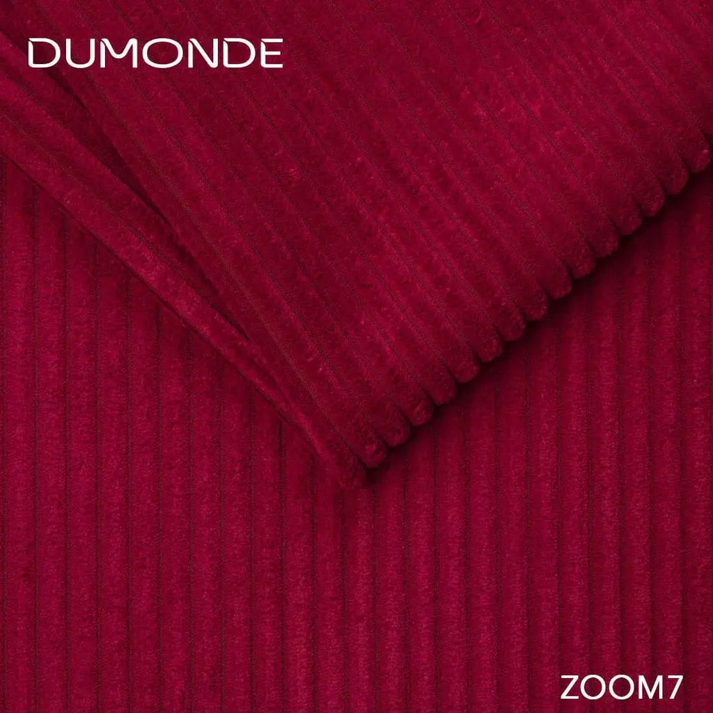 Colțar extensibil dumonde cu ladă de depozitare si sezut confortabil din spuma high-density, Loana U Zoom Red 355x185 cm