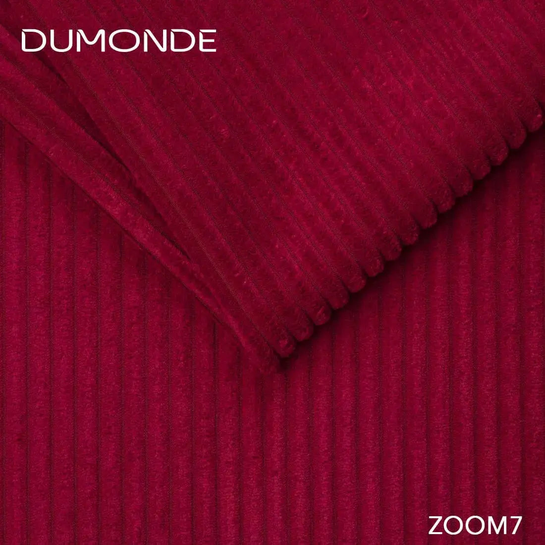 Colțar extensibil dumonde cu ladă de depozitare si sezut confortabil din spuma high-density, Loana U Zoom Red 355x185 cm