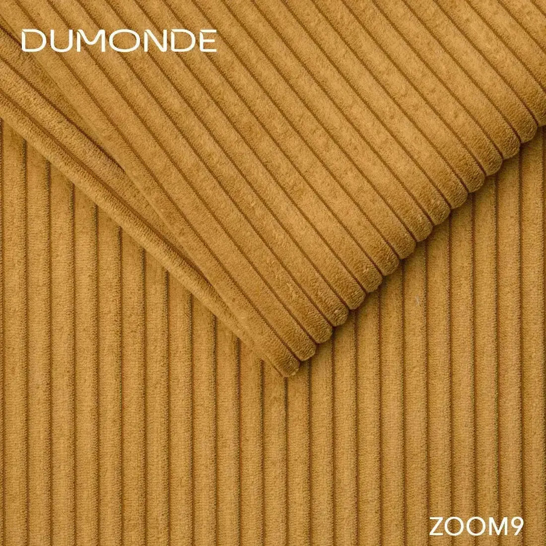 Colțar extensibil dumonde cu ladă de depozitare si sezut confortabil din spuma high-density, Gloria Zoom Mustar II 320x183 cm