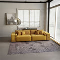 Canapea extensibilă dumonde cu ladă de depozitare si sezut confortabil din spuma high-density, Marbela Zoom Mustar XXL 295x100 cm